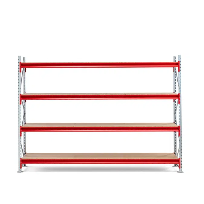 Widespan shelving TOUGH 2700x2000x600mm Wooden shelves