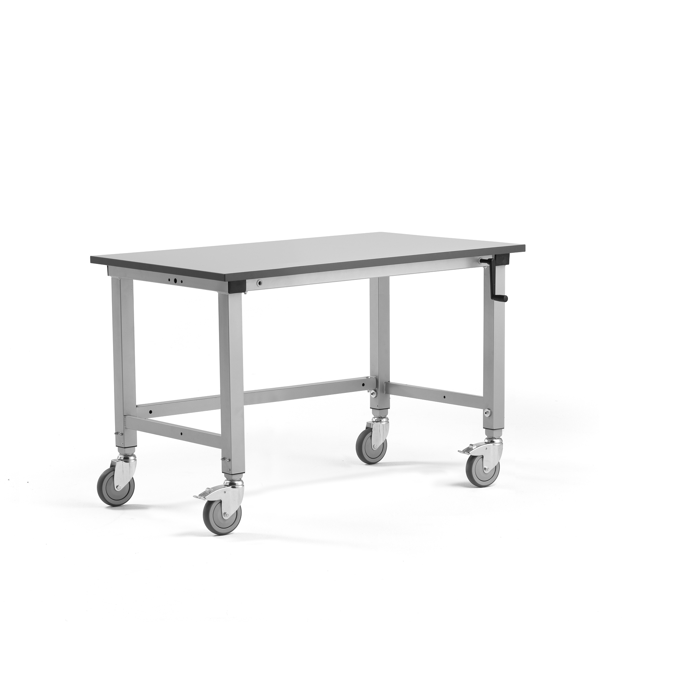 Height adjustable mobile workbench MOTION manual 1200x600mm