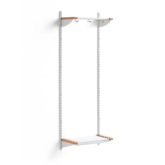 Cloakroom JEPPE with hat shelf 1790x600x310mm