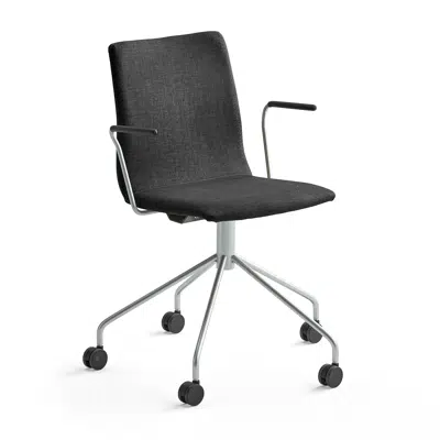Conference chair OTTAWA with wheel base and armrest