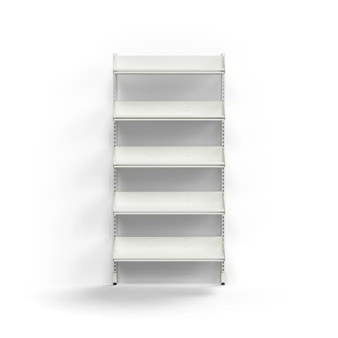 Cloakroom unit ENTRY, basic wall unit, 5 shoe shelves, 1800x900x300 mm
