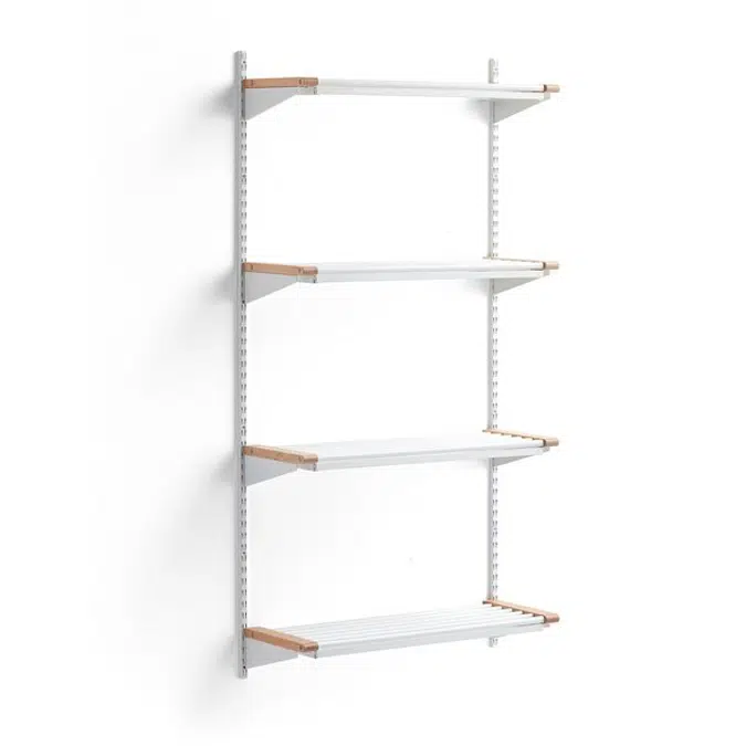 Cloakroom JEPPE with 4 shoe shelves 1790x900x310mm