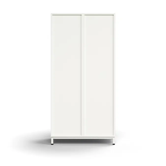 Lockable personal storage QBUS, 8 comps, leg frame, 1636x800x420 mm