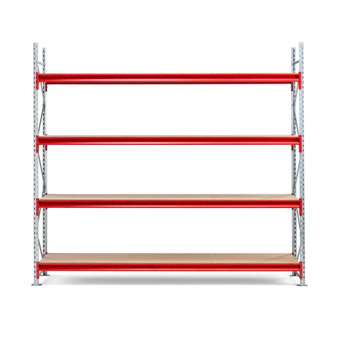 Widespan shelving TOUGH 2700x2500x600mm Wooden shelves