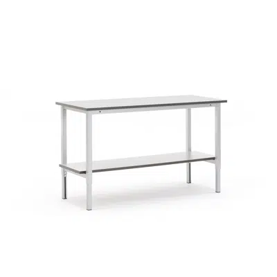 Height adjustable workbench MOTION + bottom shelf manual,1500x600mm