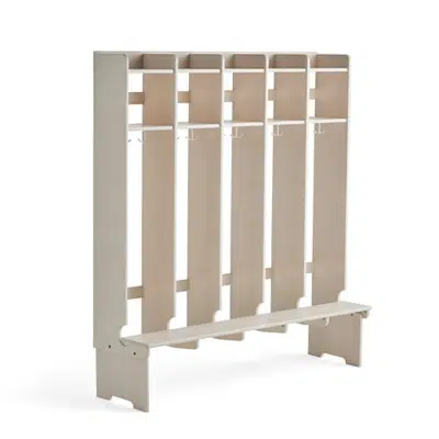 Cloakroom unit EBBA floorstanding 5 section