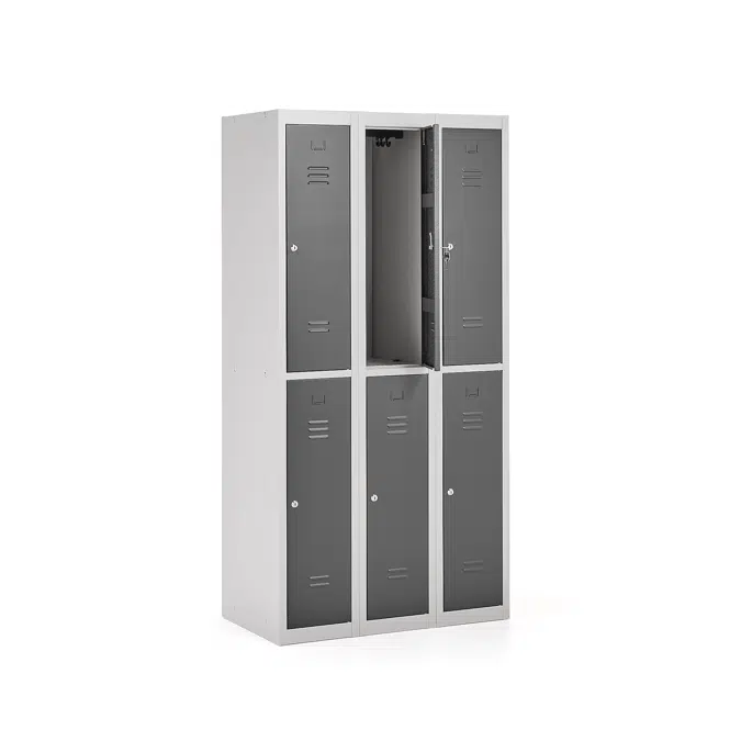 Flatpack locker CLICK 6 door, 1800x900x500