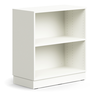 Bookcase QBUS, 1 shelf, base frame, 868x800x400 mm 이미지
