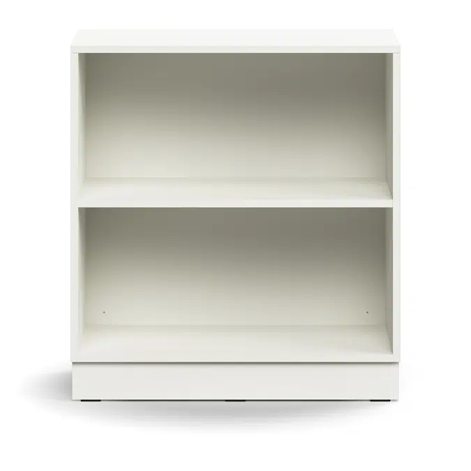 Bookcase QBUS, 1 shelf, base frame, 868x800x400 mm