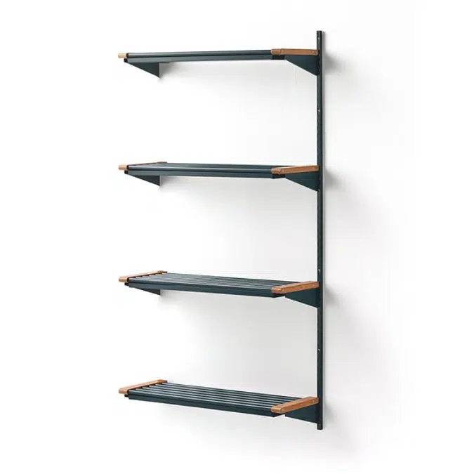 Cloakroom JEPPE with 4 shoe shelves add-on unit 1790x900x310mm