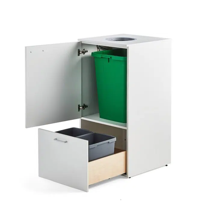 Waste sorting unit FAHRENHEIT 1 drawer 1 bin