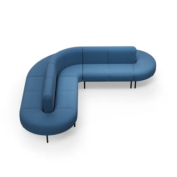 Modular sofa VARIETY 90 degree double