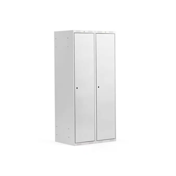 Clothing Locker Classic 400mm Flat Roof 2 Sections