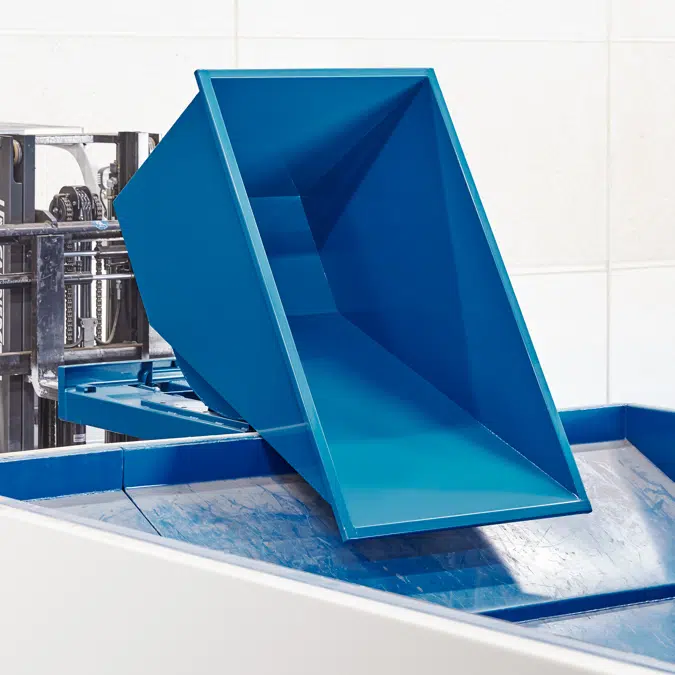 Auto self tipping skip AZURE 1525x865x870mm, 600L