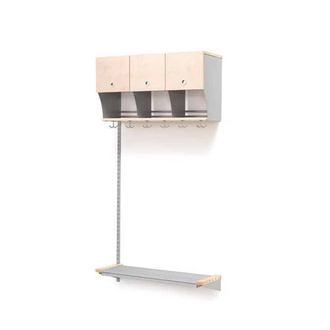 Cloakroom JEPPE with doors add-on unit 1790x900x310mm