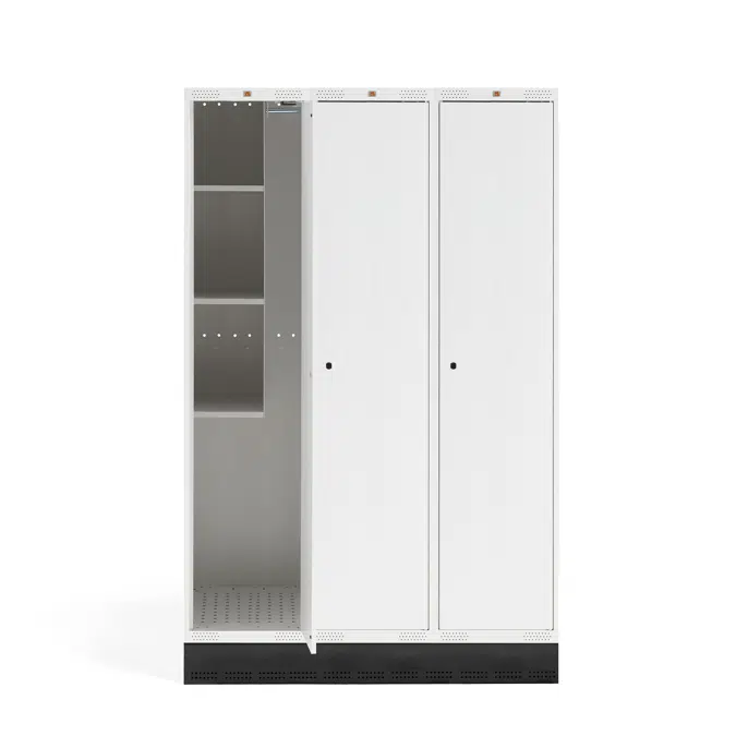 Student locker ROZ, 3 sections 3 doors 1890x1200x550mm