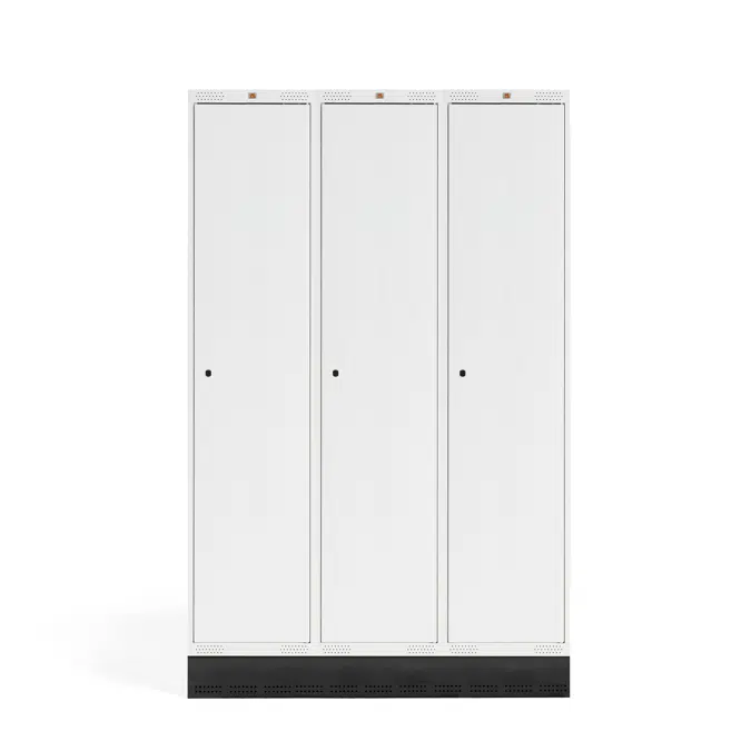 Student locker ROZ, 3 sections 3 doors 1890x1200x550mm