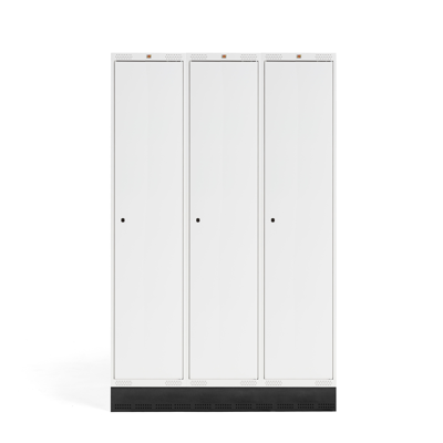 Image for Student locker ROZ, 3 sections 3 doors 1890x1200x550mm