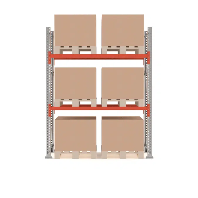 Pallet racking ULTIMATE 2500x1850x1100mm 6x1000kg pallets