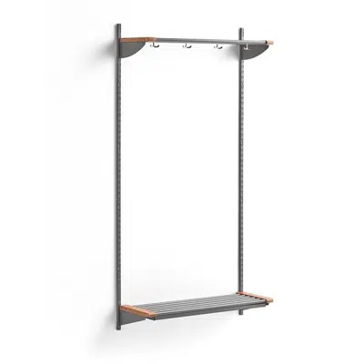 Cloakroom JEPPE with hat shelf 1790x900x310mm