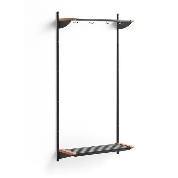 Cloakroom JEPPE with hat shelf 1790x900x310mm