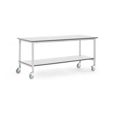 Mobile workbench MOTION with bottom shelf 2000x800mm