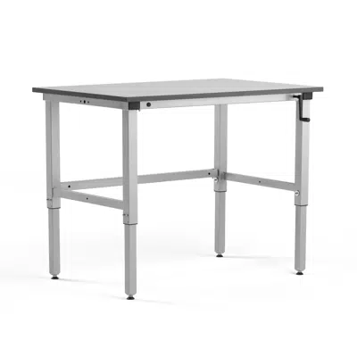 Height adjustable workbench MOTION manual 150kg load,1200x800mm
