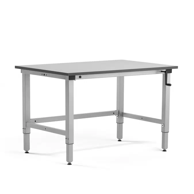 Height adjustable workbench MOTION manual 150kg load,1200x800mm