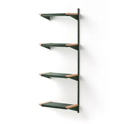 Cloakroom JEPPE with 4 shoe shelves add-on unit 1790x600x310mm