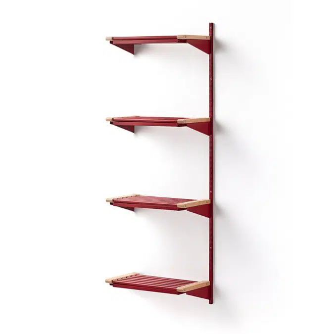 Cloakroom JEPPE with 4 shoe shelves add-on unit 1790x600x310mm