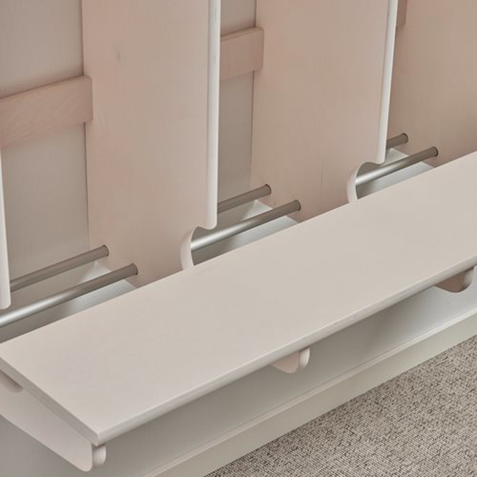 Cloakroom unit EBBA wall mounted 3 section