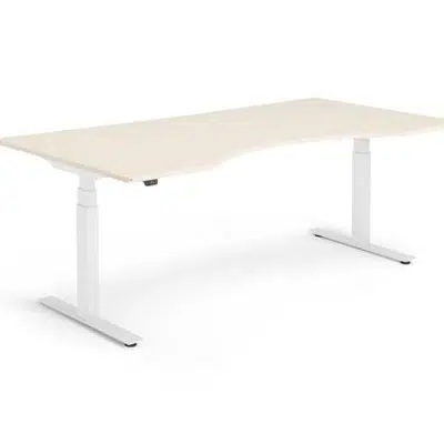 Desk MODULUS wave 2000x1000 adjustable legs