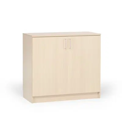 Low wooden storage cabinet THEO 900x1000x320mm