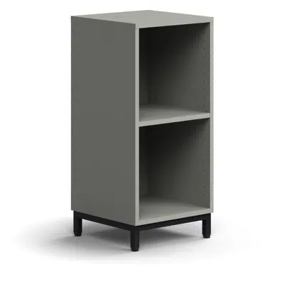 obraz dla Bookcase QBUS, 1 shelf, leg frame, 868x400x400 mm