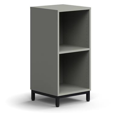 Bookcase QBUS, 1 shelf, leg frame, 868x400x400 mm 이미지