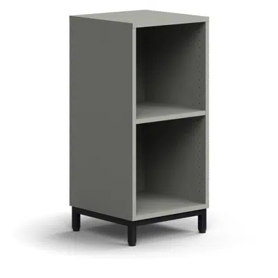 изображение для Bookcase QBUS, 1 shelf, leg frame, 868x400x400 mm