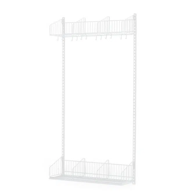 Wall hanging cloakroom unit TRÅD basic unit 900x2000mm