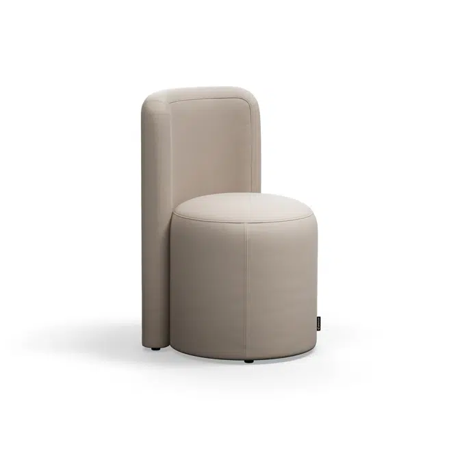 Modular sofa VARIETY Pouffe with backrest