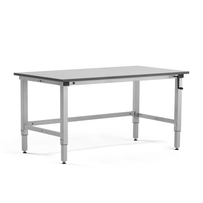Height adjustable workbench MOTION manual 150kg load,1500x800mm