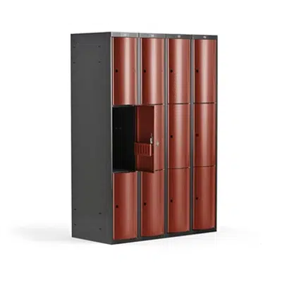 Compartment Locker Curve 1200mm 4 Sections 12 Doors