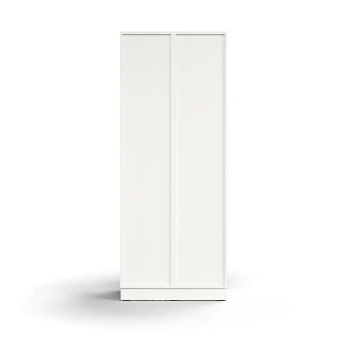 Lockable personal storage QBUS, 10 comps, base frame, 2020x800x420 mm
