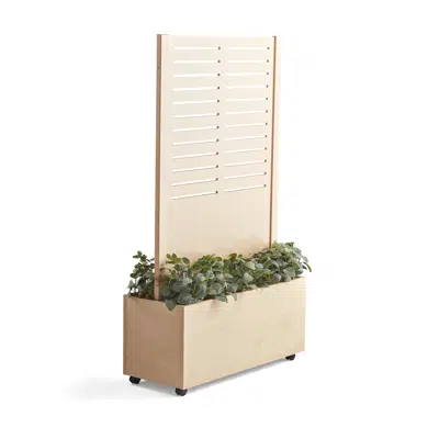 Wooden screen FREE 1720x983mm with flower box 이미지