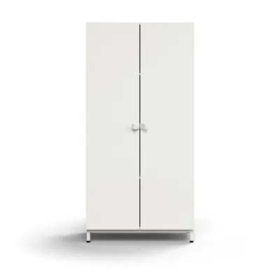 Cabinet QBUS, 3 shelves, leg frame, handles, 1636x800x420 mm