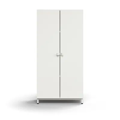 obraz dla Cabinet QBUS, 3 shelves, leg frame, handles, 1636x800x420 mm