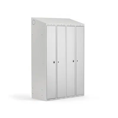 Clothing Locker Classic Combo 600mm 2 Sections 4 Doors