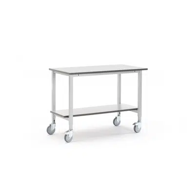 Mobile workbench MOTION with bottom shelf 1200x600mm