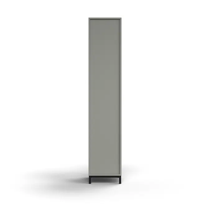Cabinet QBUS, 4 shelves, leg frame, handle, 2020x400x420 mm