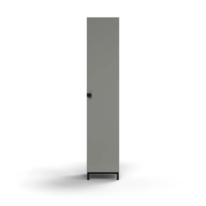 Cabinet QBUS, 4 shelves, leg frame, handle, 2020x400x420 mm