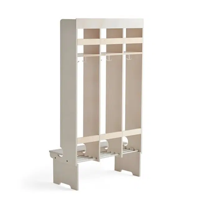 Cloakroom unit EBBA floorstanding 3 section
