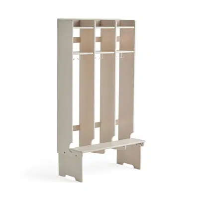 Cloakroom unit EBBA floorstanding 3 section